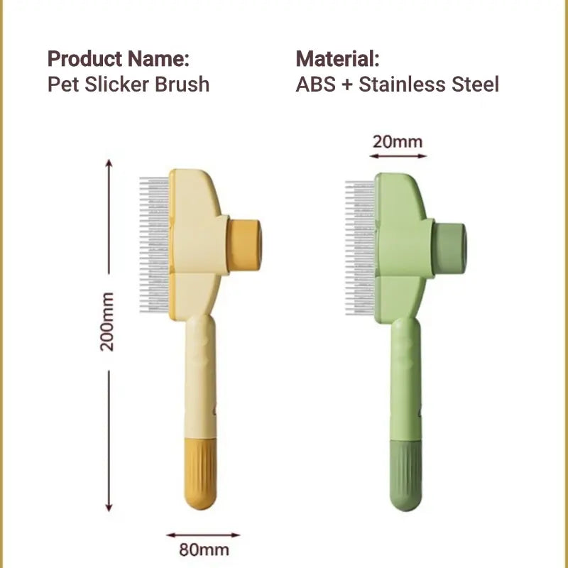 🔥 BUY 1 GET 1 FREE ⏰ Limited Time Only 🐾 Self-Cleaning Pet Comb for Dogs & Cats | Effortless Grooming, Detangling & Flea Prevention ✨ One-Touch Hair Release Button