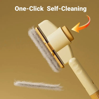 🔥 BUY 1 GET 1 FREE ⏰ Limited Time Only 🐾 Self-Cleaning Pet Comb for Dogs & Cats | Effortless Grooming, Detangling & Flea Prevention ✨ One-Touch Hair Release Button