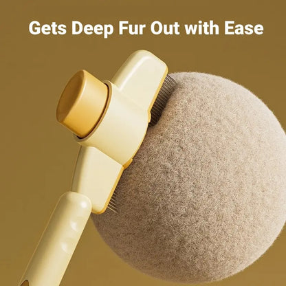 🔥 BUY 1 GET 1 FREE ⏰ Limited Time Only 🐾 Self-Cleaning Pet Comb for Dogs & Cats | Effortless Grooming, Detangling & Flea Prevention ✨ One-Touch Hair Release Button
