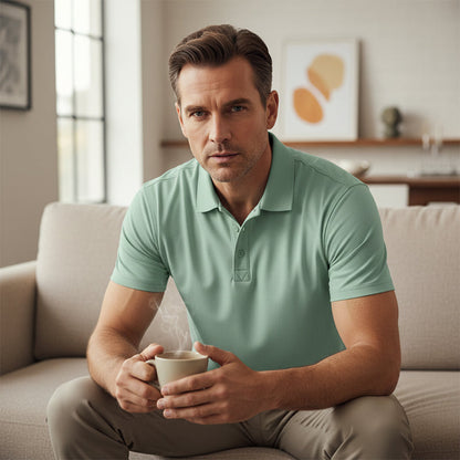 Men's Quick-Dry Short-Sleeve Lapel T-Shirt