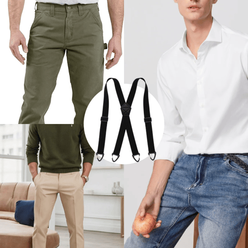 🚀HOT SALE 50% OFF - 👔 Heavy Duty Work Suspenders X-Back Adjustable Work Suspenders