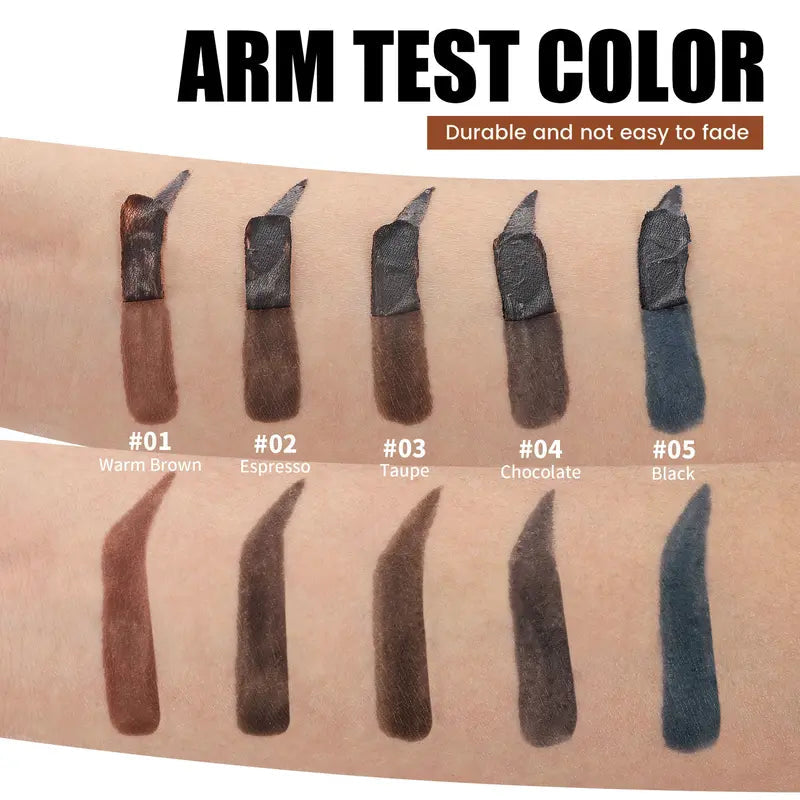 💜LAST DAY SALE BUY 2 GET 1 FREE!!💜5-Color Tear-Off Brow Tint – Waterproof, Non-Fading, Long-Lasting Pigment for Precise Brow Definition & Effortless Wild Brow Looks