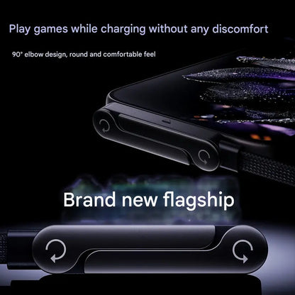 ⏰LAST DAY OF SALE🎁 240W Super Fast Charging 2-in-1 Charging Cable & Phone Stand