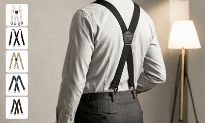🚀HOT SALE 50% OFF - 👔 Heavy Duty Work Suspenders X-Back Adjustable Work Suspenders