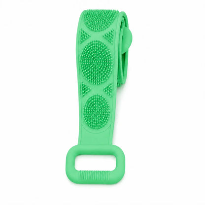 🔥Limit Time Offer!!! BUY 1 GET 1 FREE!!!🔥 Silicone Bath Brush, Double-Sided Exfoliating Back Scrubber with Mesh Sponge