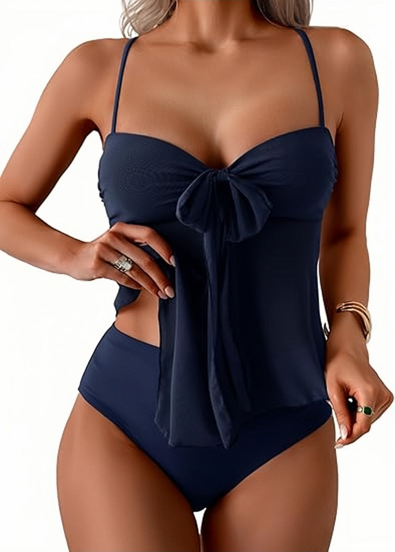 🔥Summer Sale🔥Mesh Bow One-Piece Swimsuit