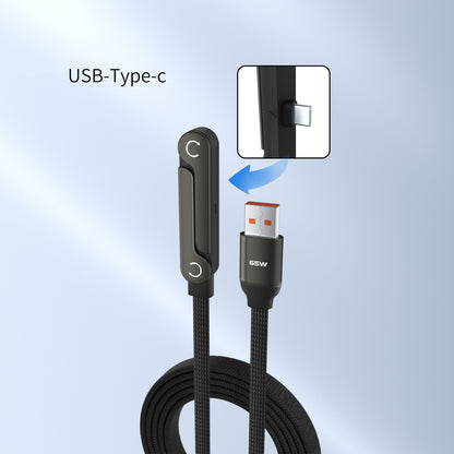 ⏰LAST DAY OF SALE🎁 240W Super Fast Charging 2-in-1 Charging Cable & Phone Stand