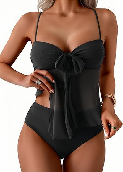 🔥Summer Sale🔥Mesh Bow One-Piece Swimsuit