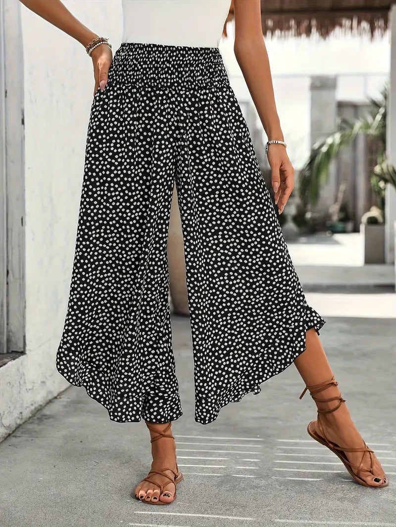 💖50% OFF🌺Women’s Flowy High Waist Wide-Leg Pants – Slimming, Comfy & Chic