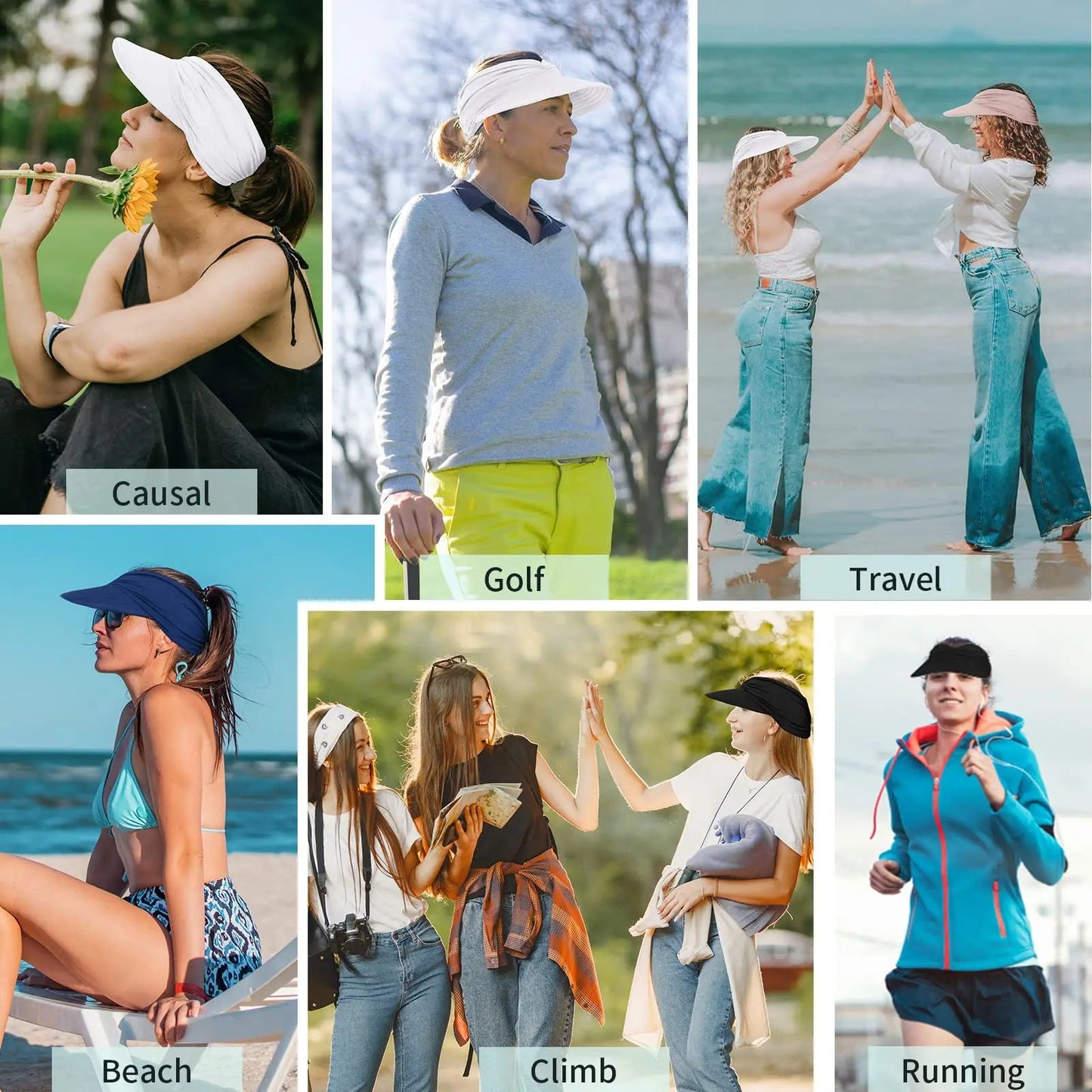 💥Hot sale in progress,🔥Women's UPF 50+ UV Protection Sun Visor Hat
