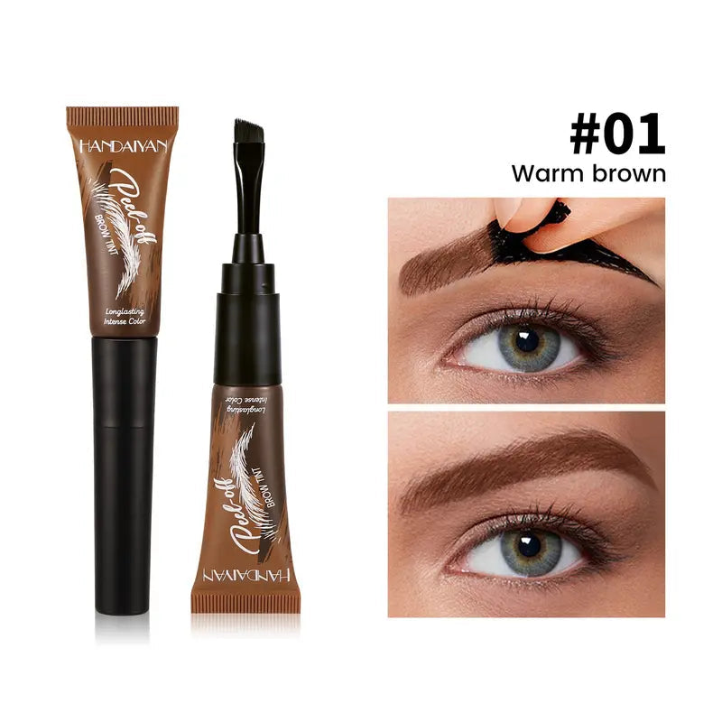 💜LAST DAY SALE BUY 2 GET 1 FREE!!💜5-Color Tear-Off Brow Tint – Waterproof, Non-Fading, Long-Lasting Pigment for Precise Brow Definition & Effortless Wild Brow Looks