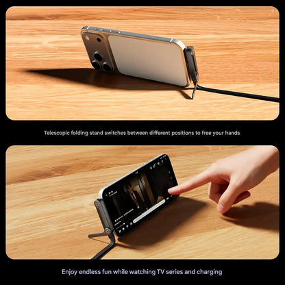 ⏰LAST DAY OF SALE🎁 240W Super Fast Charging 2-in-1 Charging Cable & Phone Stand