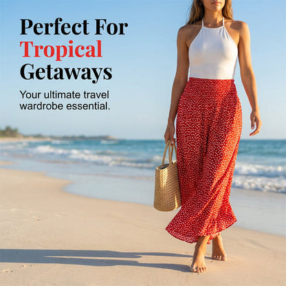 💖50% OFF🌺Women’s Flowy High Waist Wide-Leg Pants – Slimming, Comfy & Chic